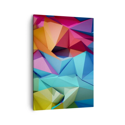 Obraz na plátne - Dúhové origami - 50x70 cm