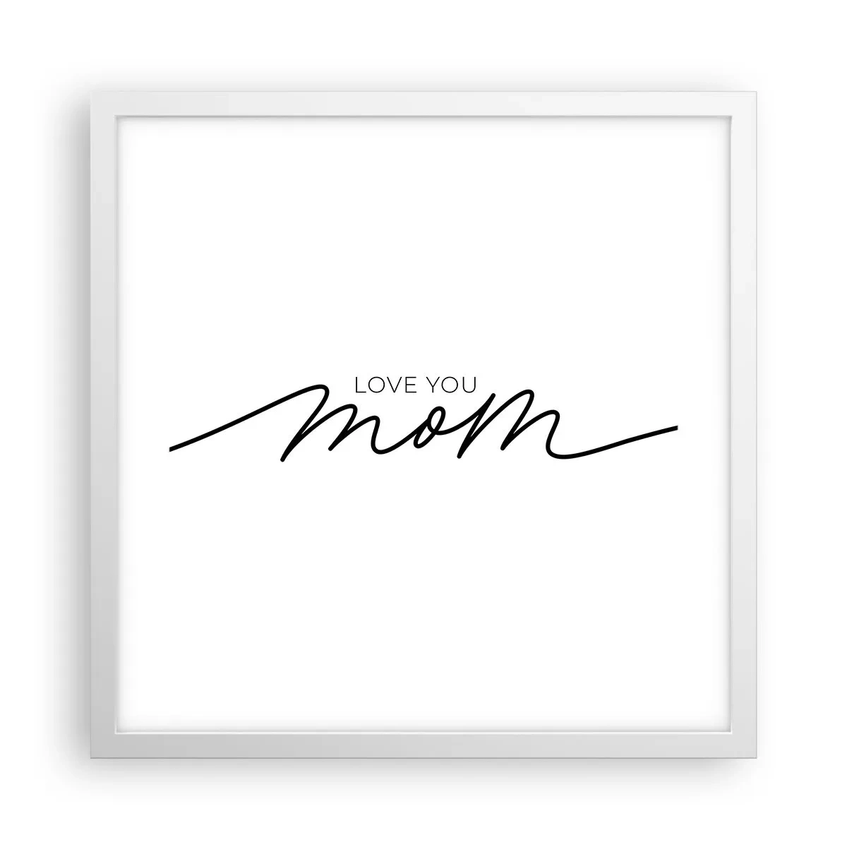 Plagát v bielom ráme - Veľké dojatie - 40x40 cm