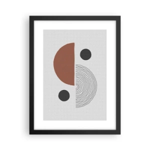 Plagát v čiernom ráme - Dokonalosť kruhu - 30x40 cm