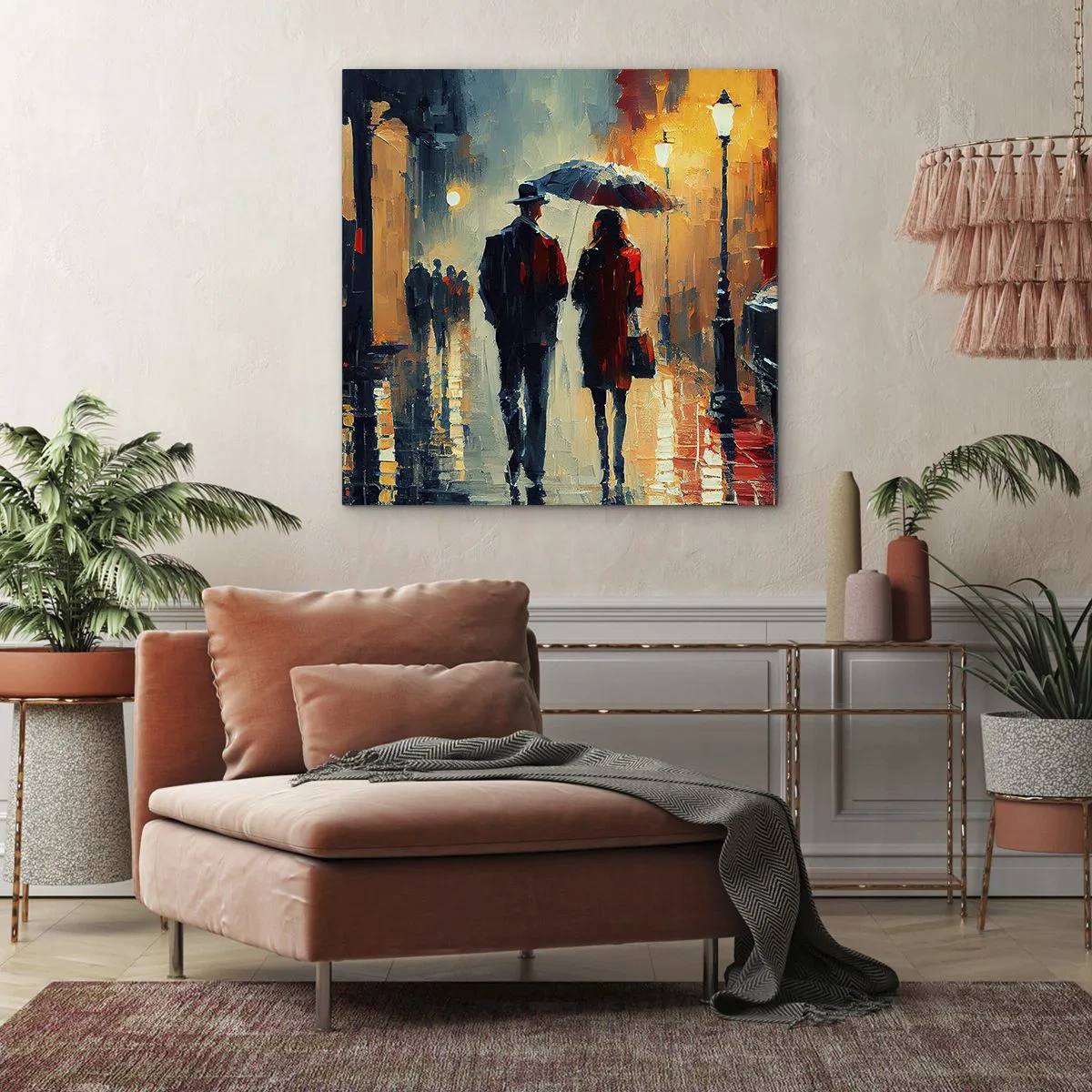 Obraz na plátne - Mestská love story - 30x30 cm
