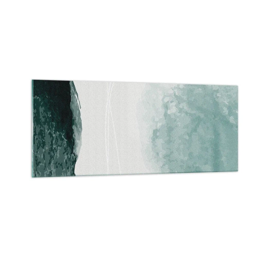 Obraz na skle - Stretnutie s hmlou - 100x40 cm