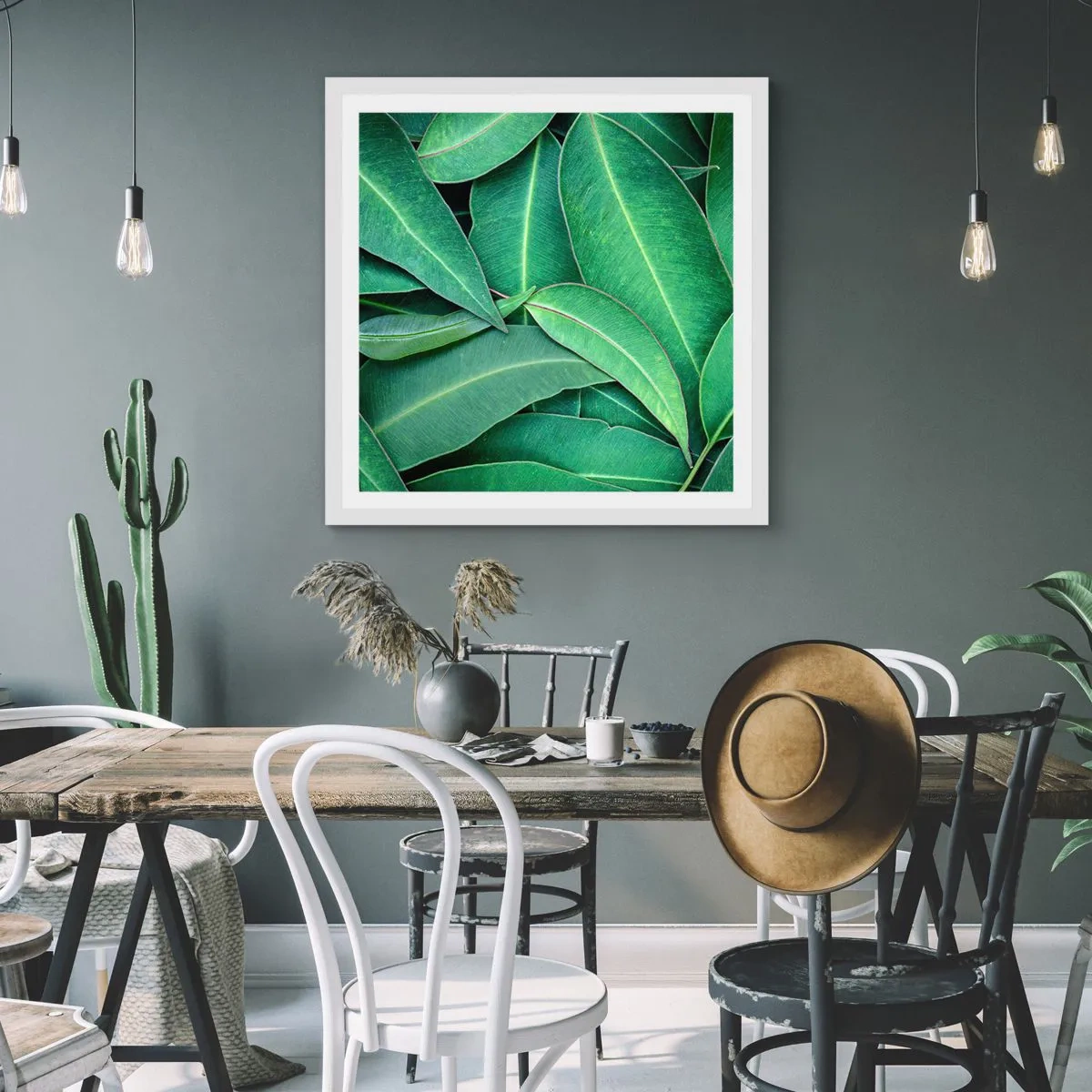 Plagát v bielom ráme - Šťavnaté a svieže - 60x60 cm