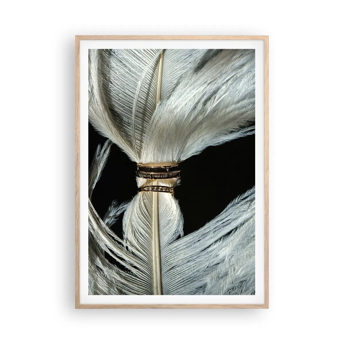 Plagát v ráme zo svetlého duba - …a neopustím ťa…. - 70x100 cm