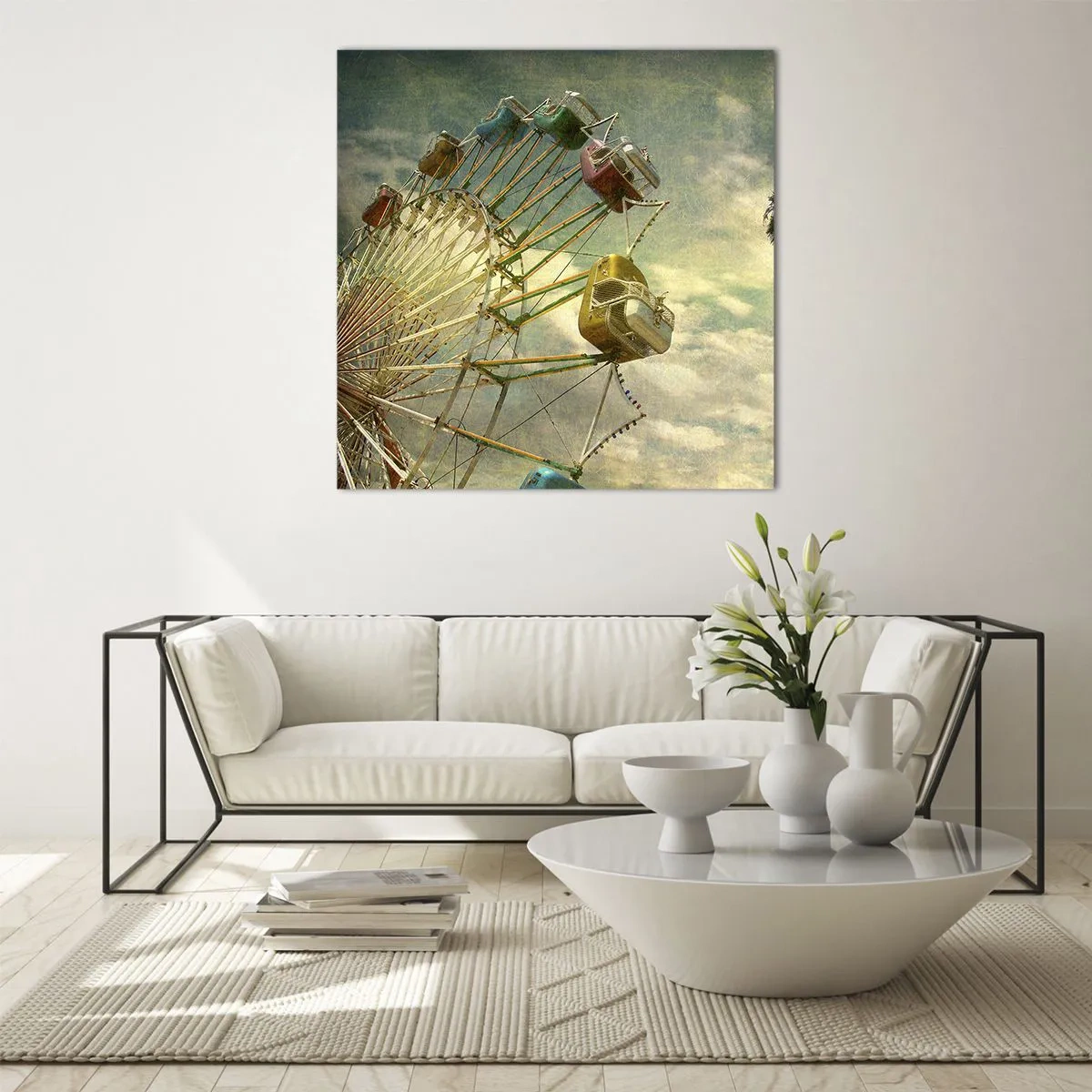 Obraz na skle - Bude, bude zábava… - 50x50 cm