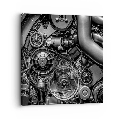 Obraz na plátne - Poézia mechaniky - 40x40 cm