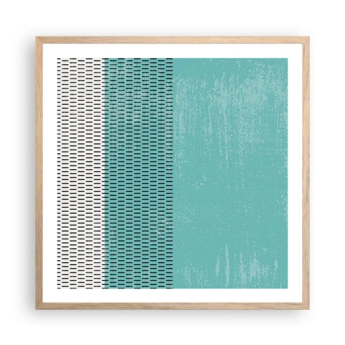 Plagát v ráme zo svetlého duba - Vyvážená kompozícia - 60x60 cm