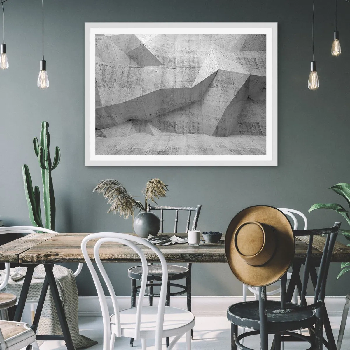 Plagát v bielom ráme - Skutočná výzva - 70x50 cm