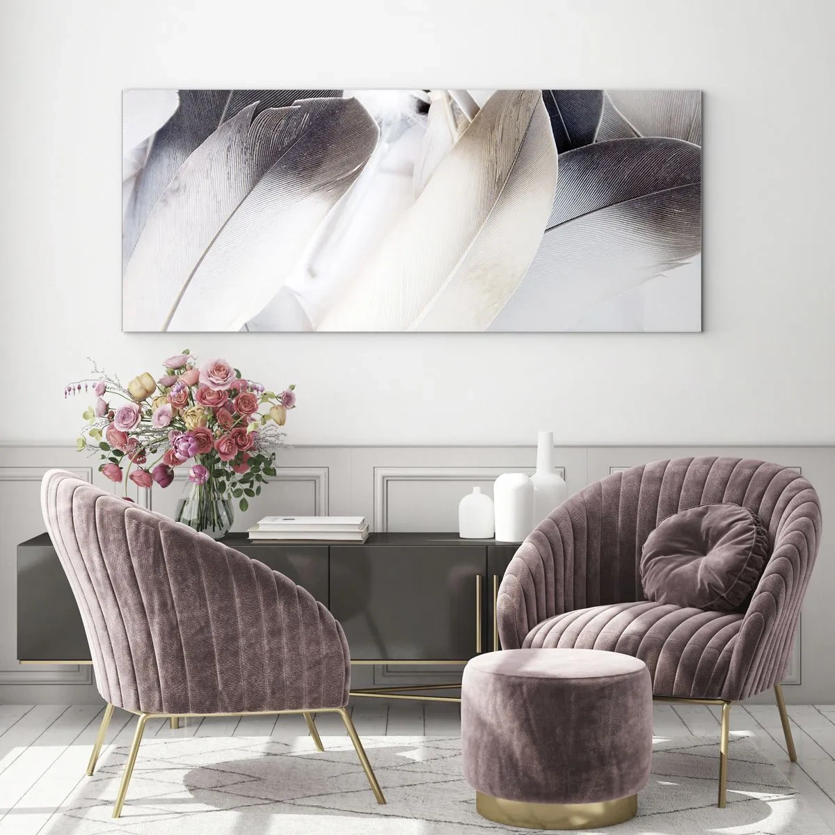 Obraz na skle - Takmer anjelské - 100x40 cm