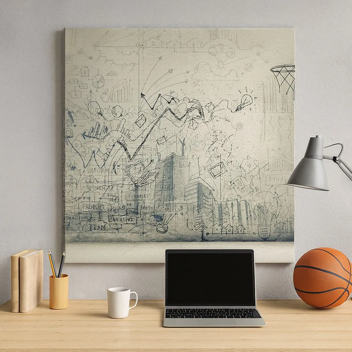 Obraz na plátne - Môj skvelý mestský život - 30x30 cm