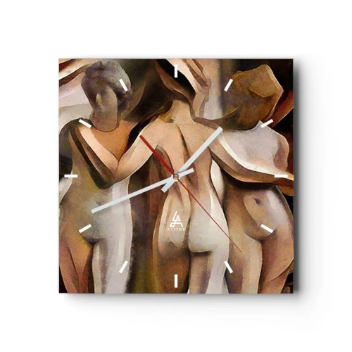 Nástenné hodiny - Tri Grácie 2.0 - 40x40 cm