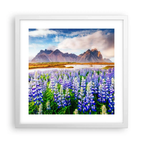 Plagát v bielom ráme - Sila a prísnosť vedľa miernosti - 40x40 cm