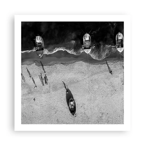 Plagát - Ešte na brehu… - 60x60 cm