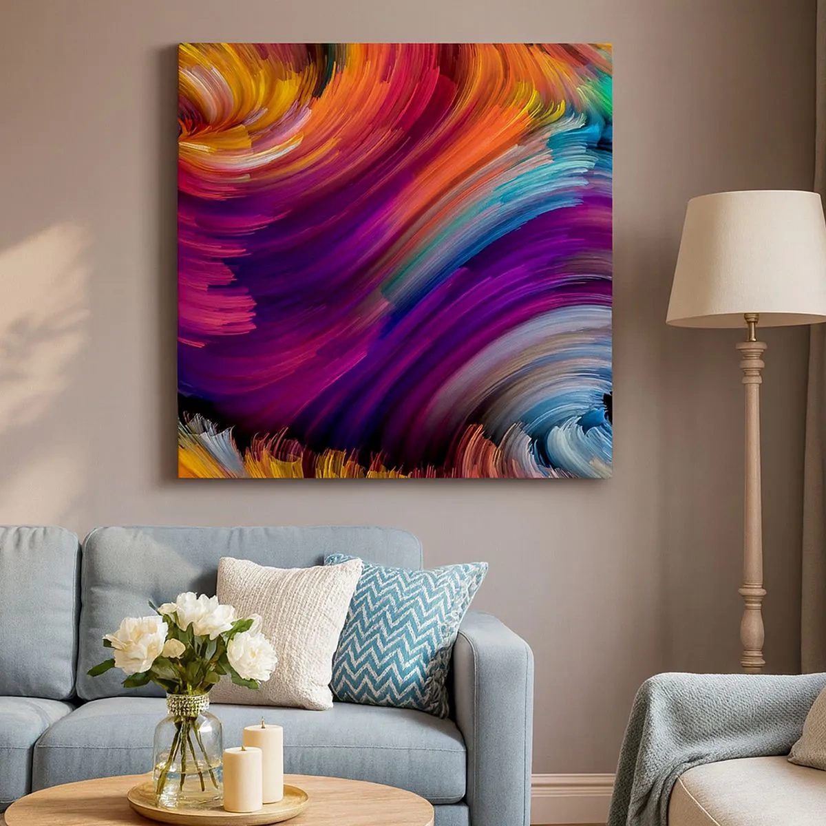 Obraz na plátne - Začiatok nového sveta - 30x30 cm