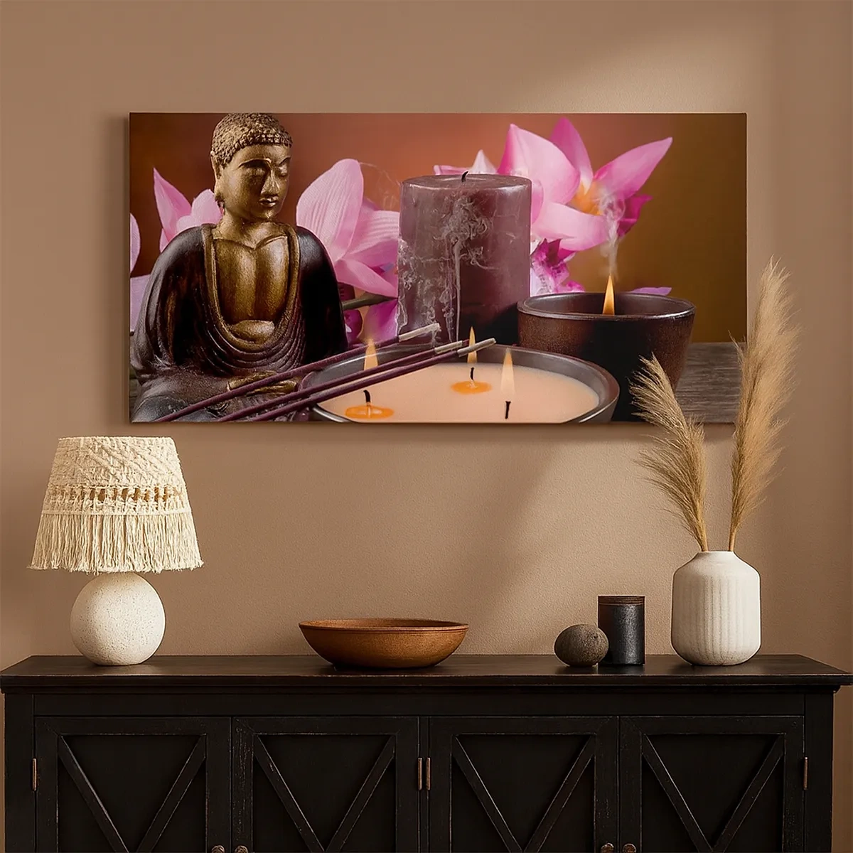 Obraz na plátne - Očistiť myseľ, upokojiť telo - 30x30 cm