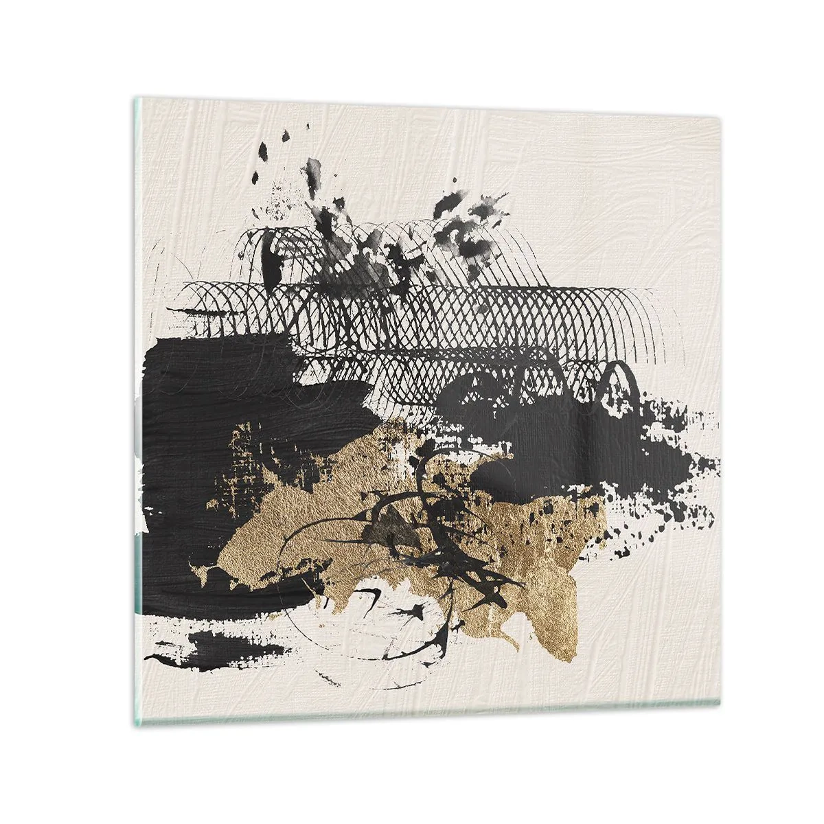 Obraz na skle - Kompozícia s vášňou - 40x40 cm