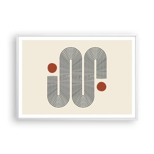 Plagát v bielom ráme - Od začiatku do konca - 100x70 cm