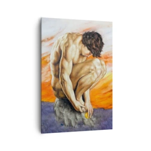Obraz na plátne - Ponorený do seba - 70x100 cm