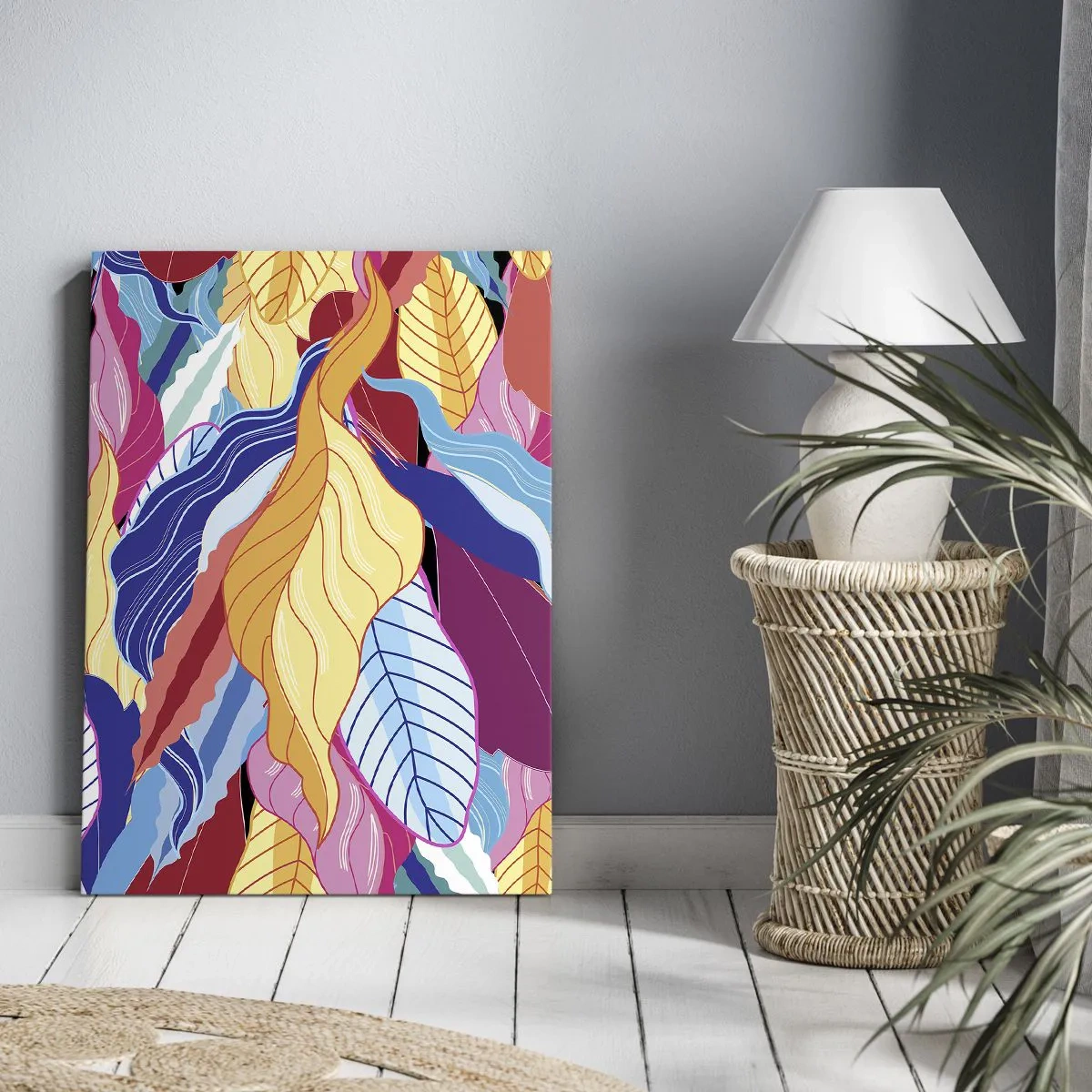 Obraz na plátne - Farebný neporiadok - 50x70 cm