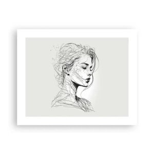 Plagát - Portrét v zamyslení - 50x40 cm