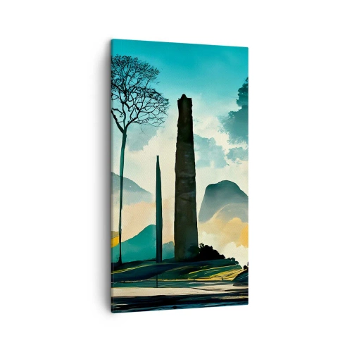 Obraz na plátne - Vyššie a vyššie - 45x80 cm