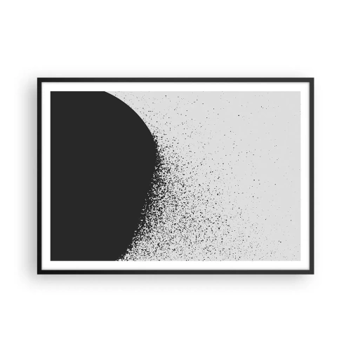 Plagát v čiernom ráme - Pohyb častíc - 100x70 cm