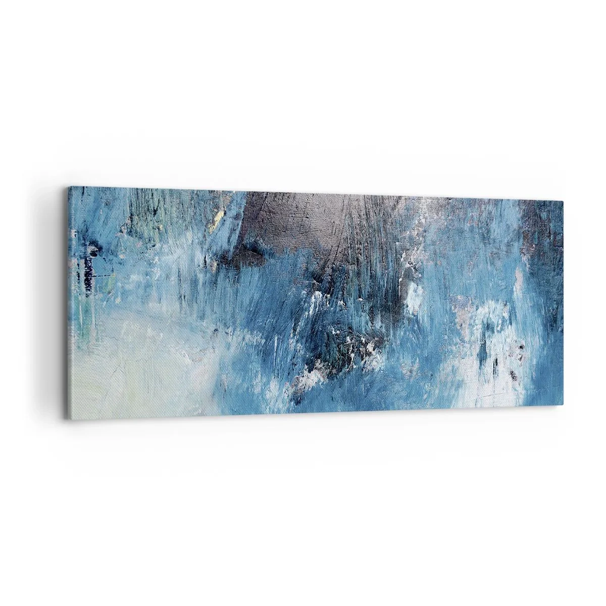 Obraz na plátne - Rapsódia v modrom - 100x40 cm