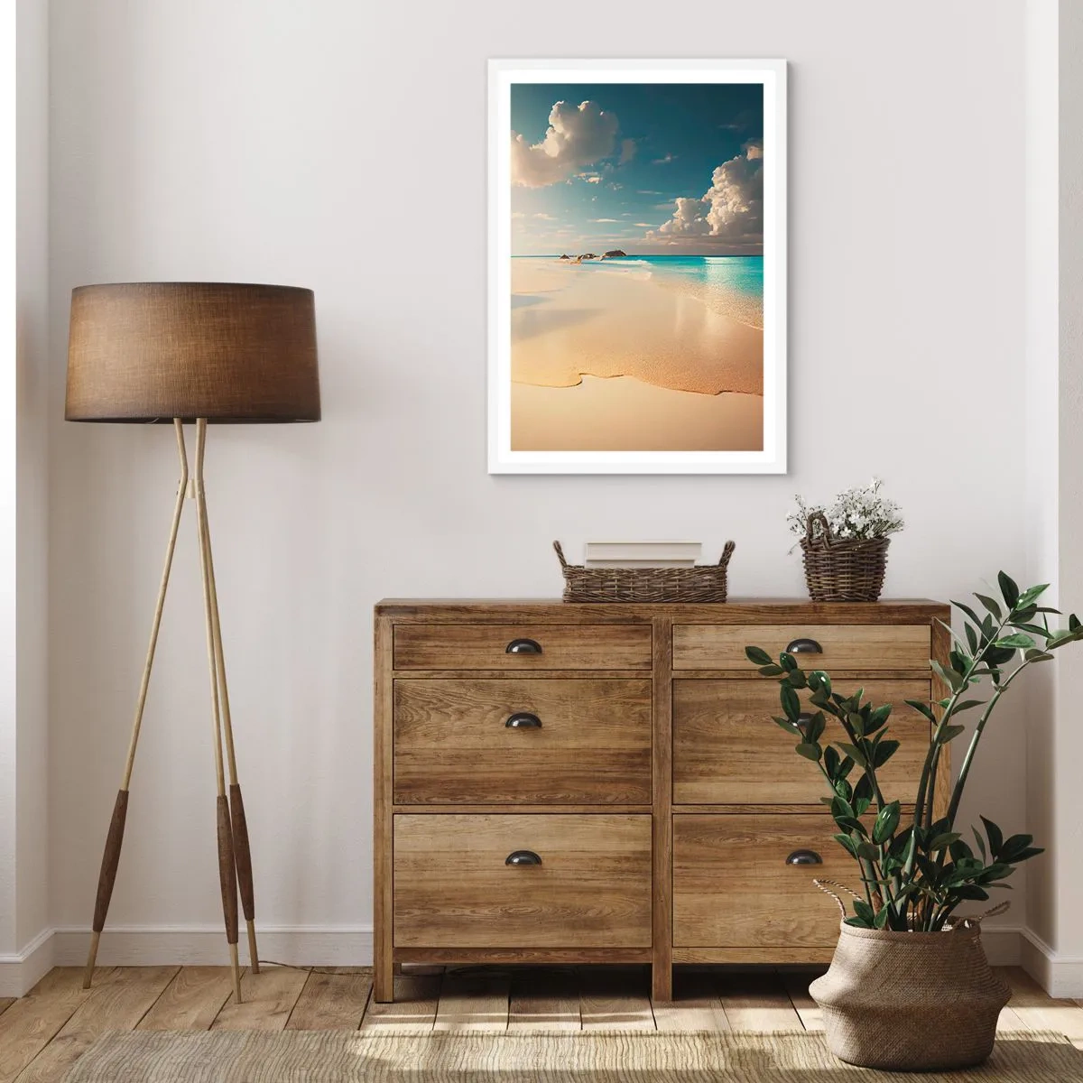 Plagát v bielom ráme - Vysnený deň - 50x70 cm