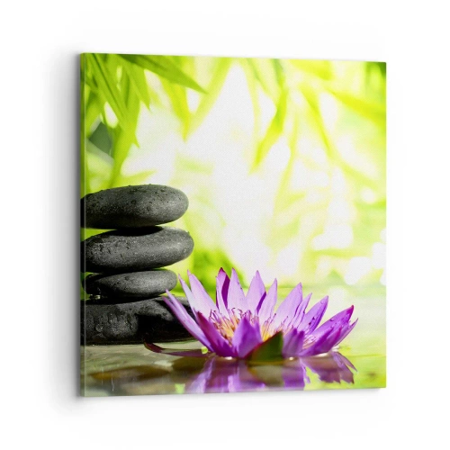 Obraz na plátne - V bambusovom hájiku - 70x70 cm