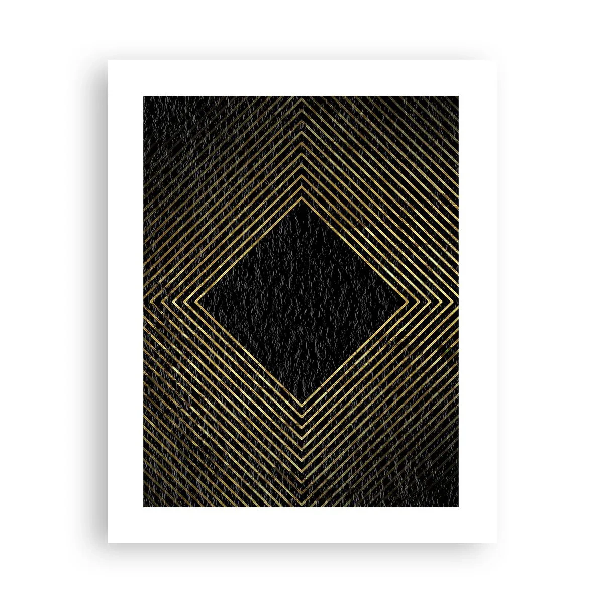 Plagát - Geometria v štýle glamour - 40x50 cm