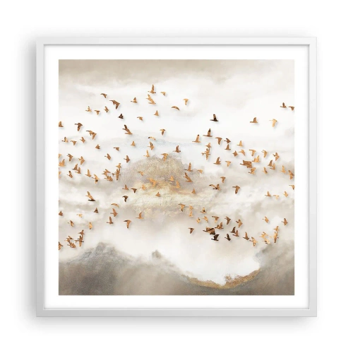 Plagát v bielom ráme - Už je čas... - 60x60 cm