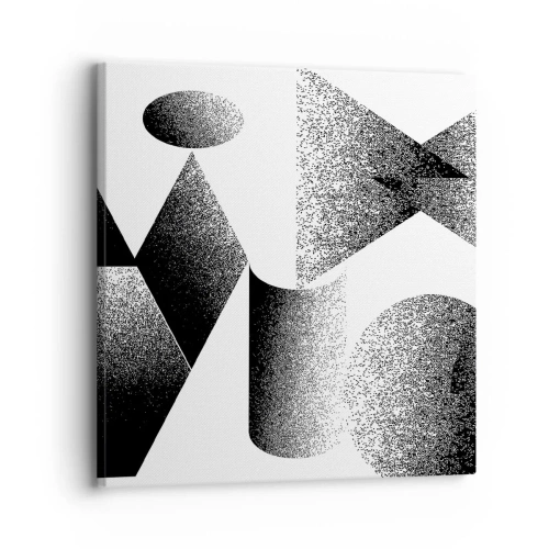 Obraz na plátne - Uhly a ovály - 30x30 cm