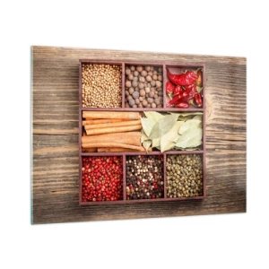 Obraz na skle - Poriadok tvarov, buket vôní - 100x70 cm