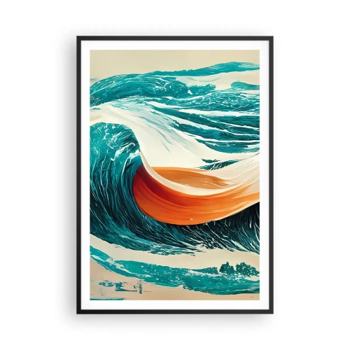 Plagát v čiernom ráme - Surferov sen - 70x100 cm