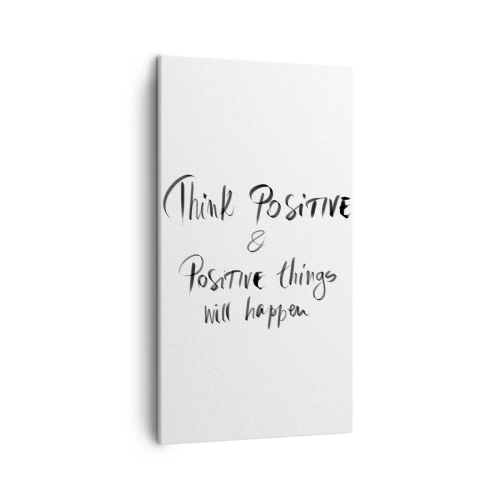 Obraz na plátne - Ako žiť? - 45x80 cm