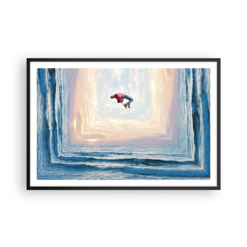 Plagát v čiernom ráme - Do inej dimenzie - 91x61 cm