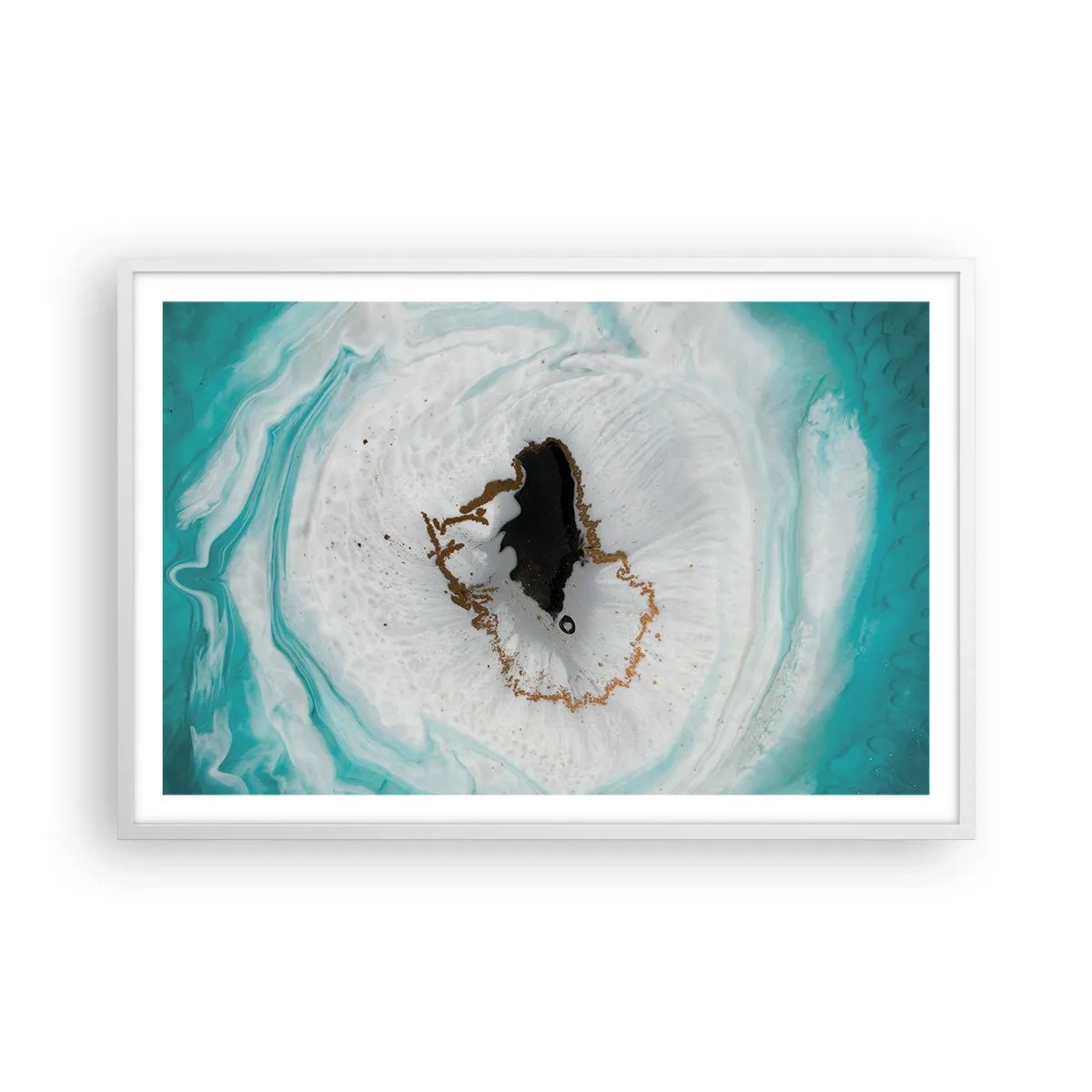 Plagát v bielom ráme - Preniknúť dovnútra - 91x61 cm