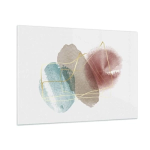 Obraz na skle - Korálky priestoru - 100x70 cm