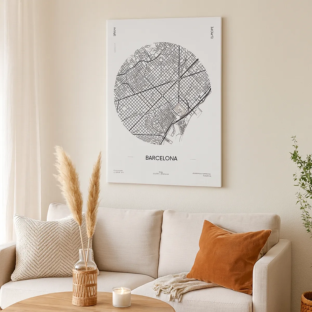 Obraz na plátne - Anatómia Barcelony - 50x70 cm