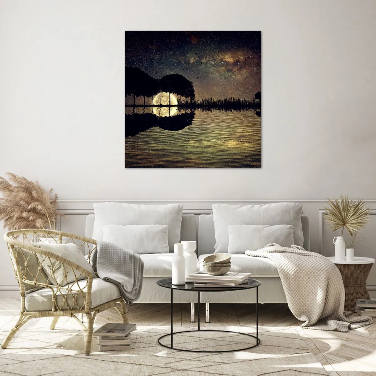 Obraz na skle - Noc na konci sveta - 40x40 cm