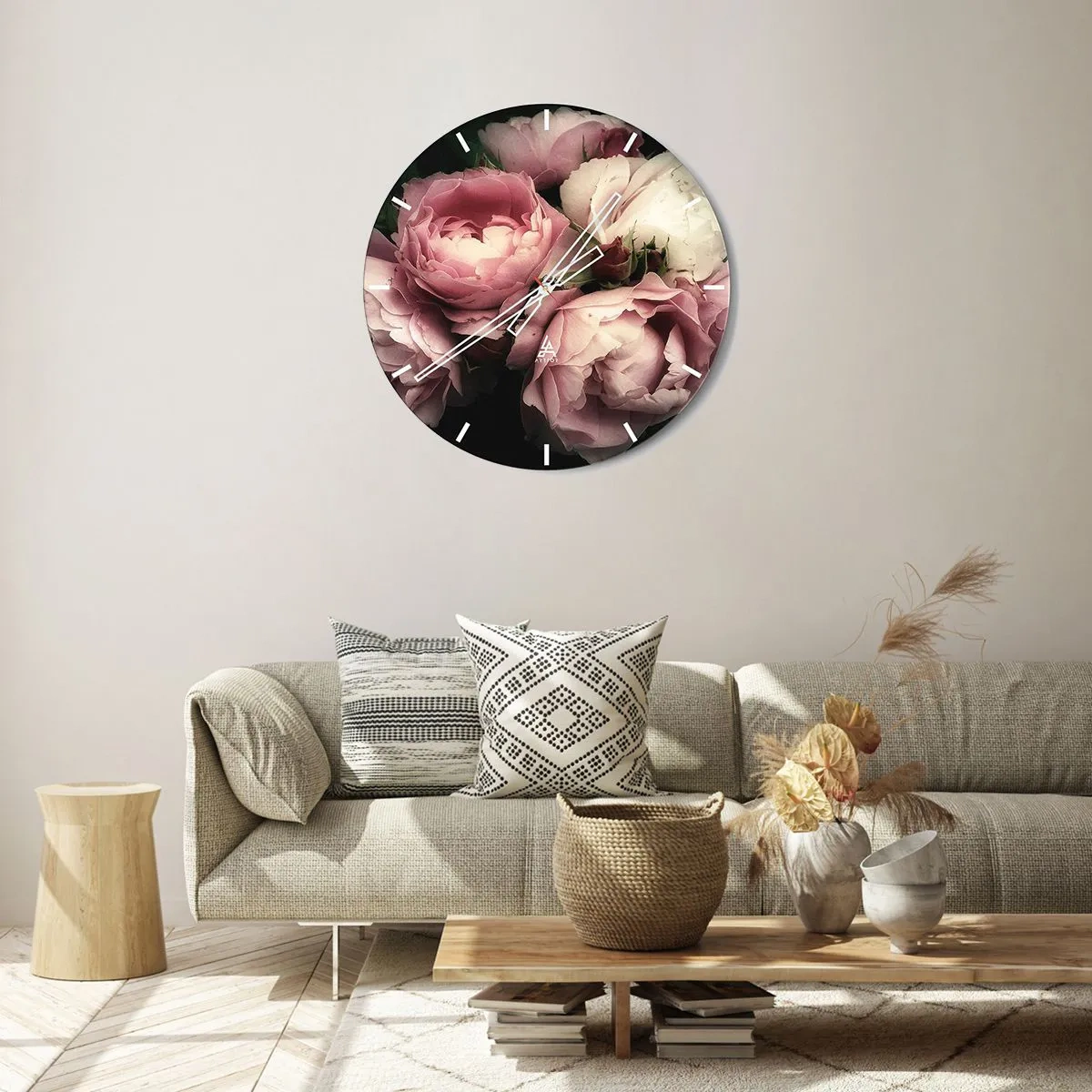 Nástenné hodiny - Kúzlo belle epoque - 30x30 cm