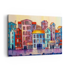 Obraz na plátne - Mesto ako z rozprávky - 100x70 cm