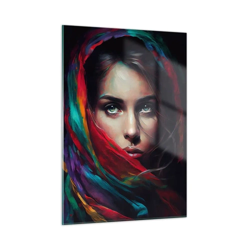 Obraz na skle - Zelenooké tajomstvo - 50x70 cm