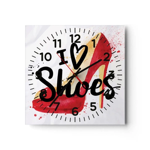 Nástenné hodiny - Láska má viac podôb - 40x40 cm