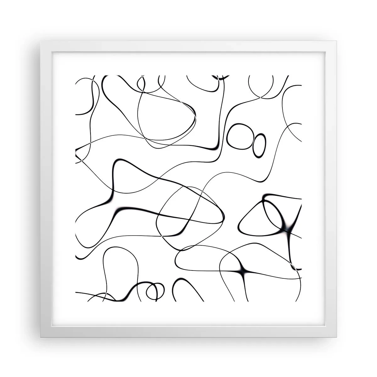 Plagát v bielom ráme - Cesty života, zákruty osudu - 40x40 cm