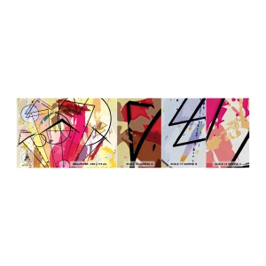 Vzorka fototapety Premium Sand - Výbuch - Abstrakcia, Kus, Grafika - 100x30 cm