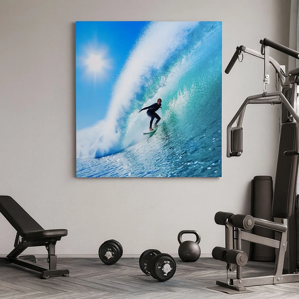 Obraz na plátne - Cez veľký blankyt - 30x30 cm