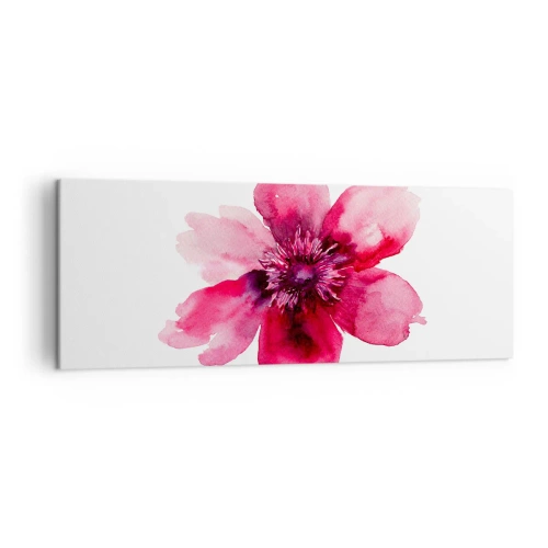 Obraz na plátne - Karmínový voňavý bozk - 140x50 cm