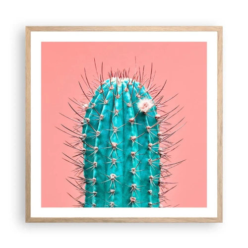 Plagát v ráme zo svetlého duba - Len pozeraj - 60x60 cm