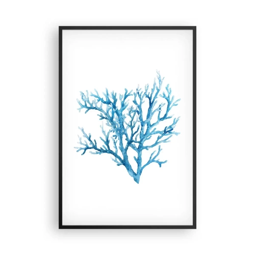Plagát v čiernom ráme - Morský filigrán - 61x91 cm
