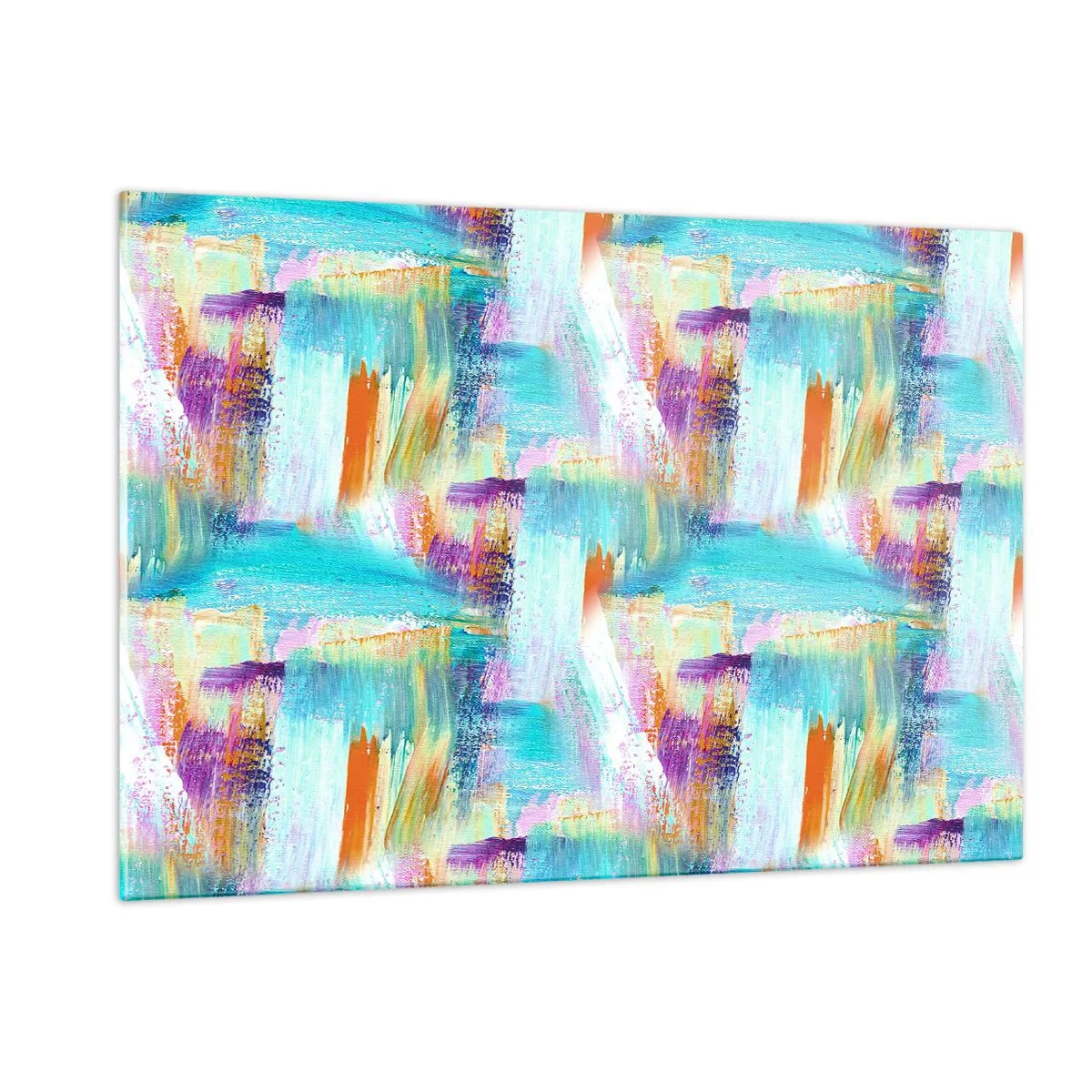 Obraz na skle - Veselé striedavé cákance - 120x80 cm